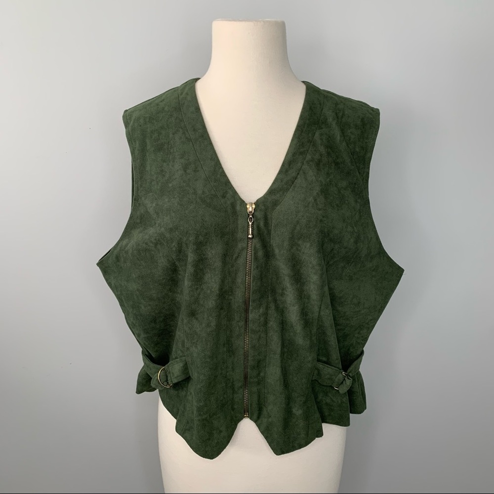 Vintage Avenue K Faux Suede Vest